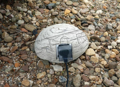 Stein für Steckdose Außen Steckdoesen Dekoration Deko Garten